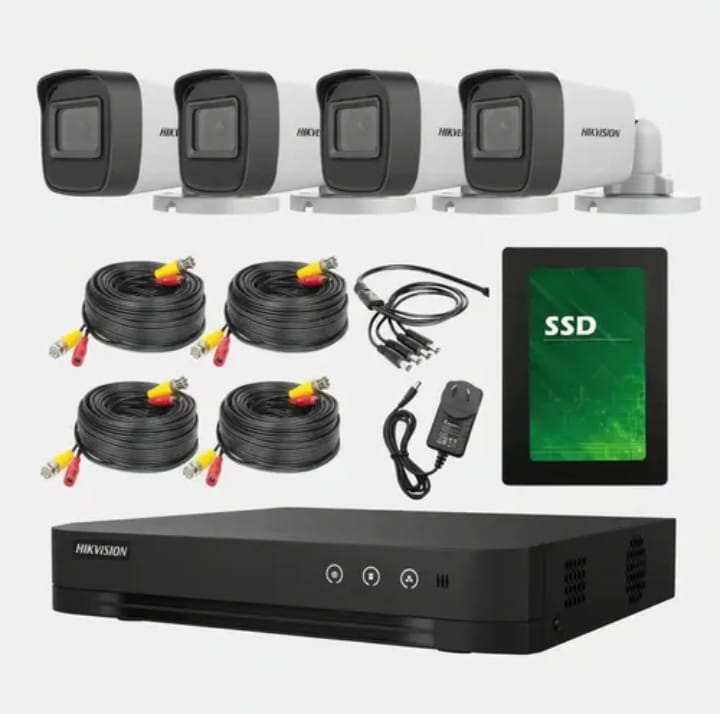 Kit 4 cámaras de seguridad HikVision